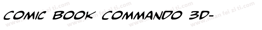 Comic Book Commando 3D字体转换